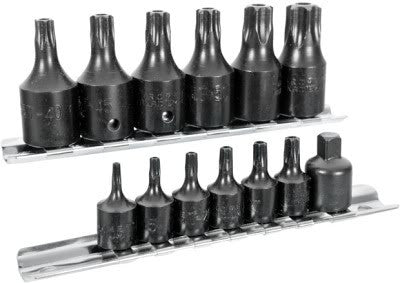 15 Piece Male Tamper Proof Resistant Tork Bit Socket Torx Socket Driver Tool Set - tool
