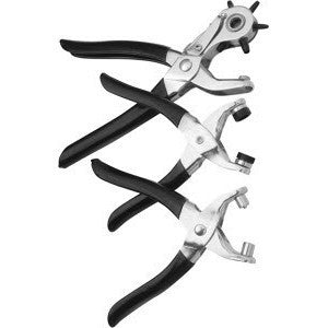 Leather Punch Grommet Eyelet Hole Snap Button Setter Hand Pliers Tool Kit Set - tool