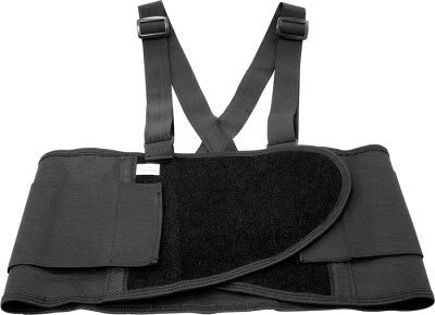 Back Brace Support Weight Lifter Belt W/ Suspenders XL - tool