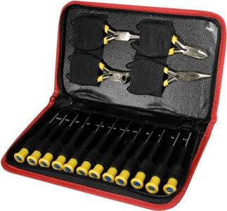 16 Piece Mini Precision Screwdriver Pliers Computer Repair Tool Jewelry Kit Set - tool