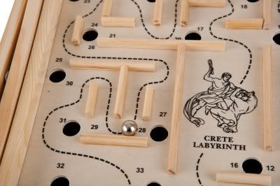 Large Wooden Labyrinth Marble Ball Maze Board Game - tool