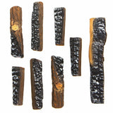 Replacement Fake Ceramic Log Set for Fireplace Fire Pit - tool
