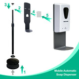 Hands Free Automatic Sanitizer Soap Dispenser On Floor Stand