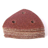 20PC 320 Grit Triangle Sandpaper With Holes for Multi Tool Corner Sander