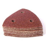 20PC 60 Grit Triangle Sandpaper With Holes for Multi Tool Corner Sander