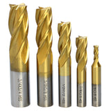 10PC End Mill Cutter Tool Bit Set