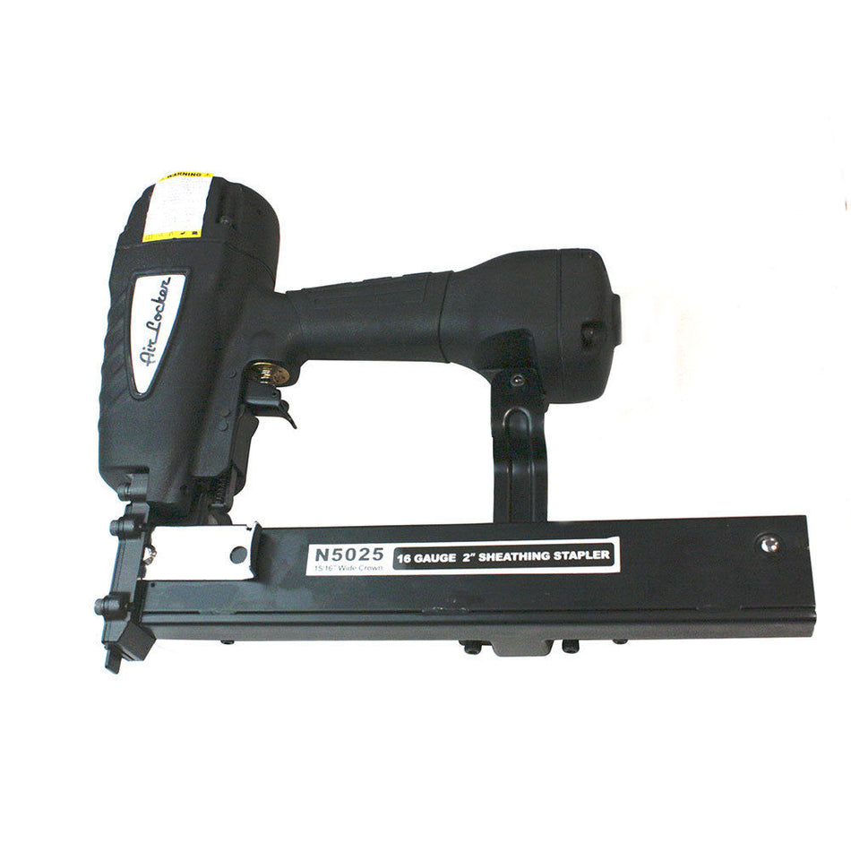 16 GA Air Powered Wide Crown Sheathing Insulation Stapler - tool