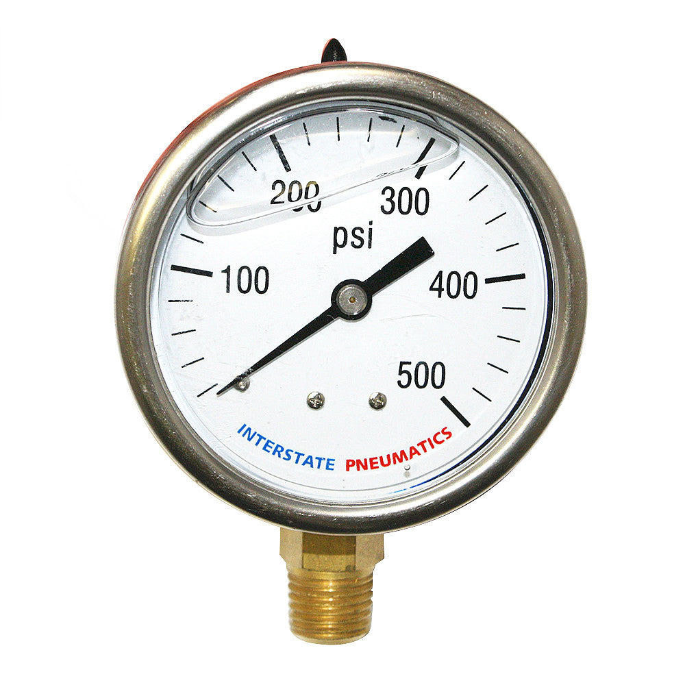 0-500 PSI Oil Filled Pressure Gauge - tool