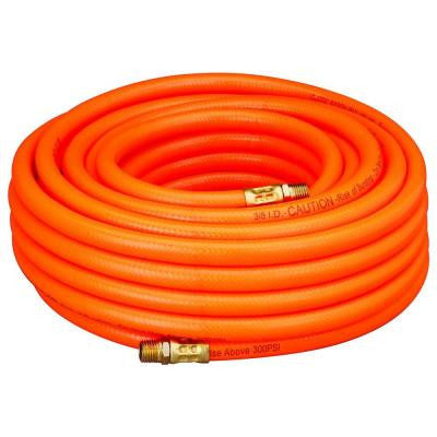 3/8" x 100 Foot Orange PVC Flexible Air Hose - tool