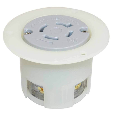 NEMA L16-20R 3 Pole 4Wire 20A 480V Heavy Duty Twist Lock Receptacle Flange Outlet - tool