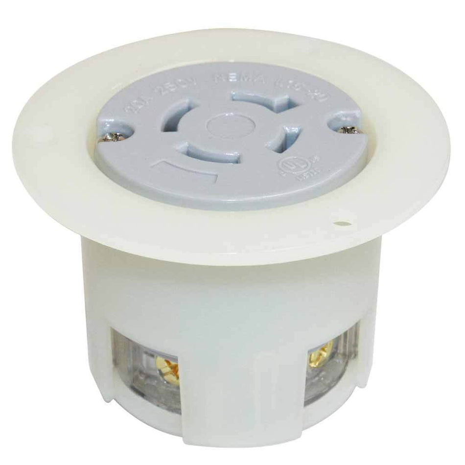 NEMA L16-20R 3 Pole 4Wire 20A 480V Heavy Duty Twist Lock Receptacle Flange Outlet - tool