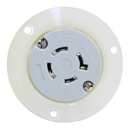 NEMA L16-20R 3 Pole 4Wire 20A 480V Heavy Duty Twist Lock Receptacle Flange Outlet - tool