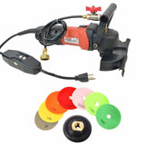 4" Electric Power Wet Marble Granite and Stone Polisher Kit - tool