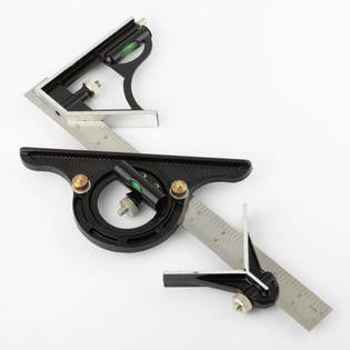 Steel Machinist Combination Try Tri Square Ruler Measuring Angle Tool Rule - tool