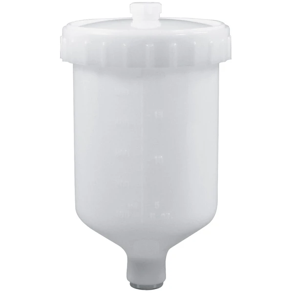 Plastic Gravity Feed Cup 0.6 Liter Capacity for EUROHE, EURHV and EUROVT with 4040 cup adapter