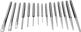 16 Piece Steel Punch and Chisel Set - tool