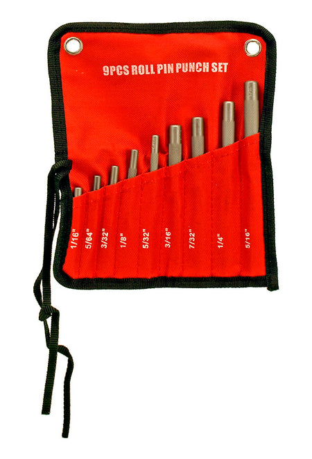 9 PC Roll Pin Punch Tool Set - tool
