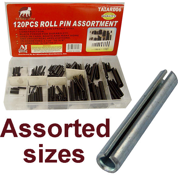 120 PC Rollpin Assortment Kit