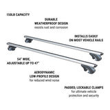 Universal Car Rooftop Cross Support Bar Set
