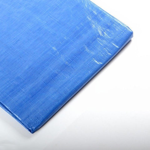 10 x 30 Foot Blue Poly Plastic Water Weather Shade Tarp Cover Patio Canopy - tool