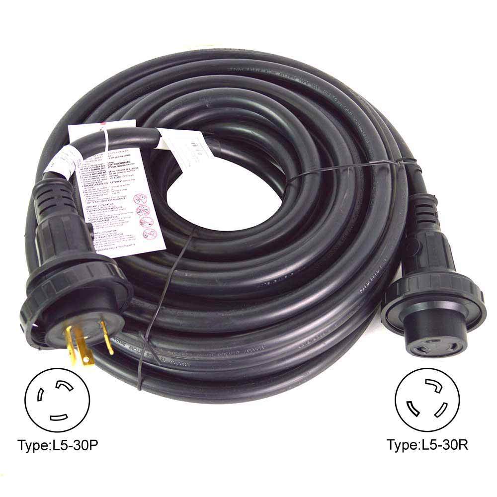 Marine Shore Boat Power Extension Cord 30 Amp STOW 10AWG/3, 40 Foot - tool