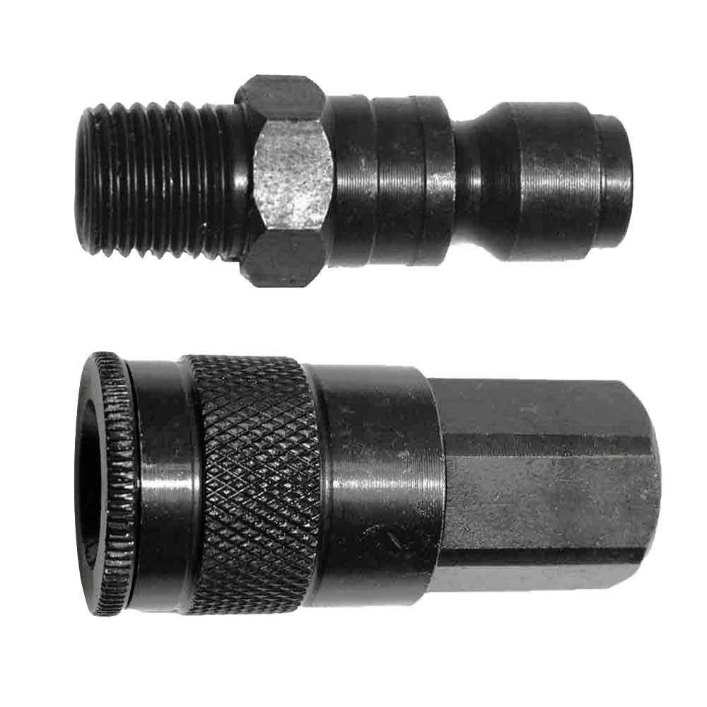3/8" Inch Air Snap Coupler and Plug Fitting Set Coupling Connector - tool