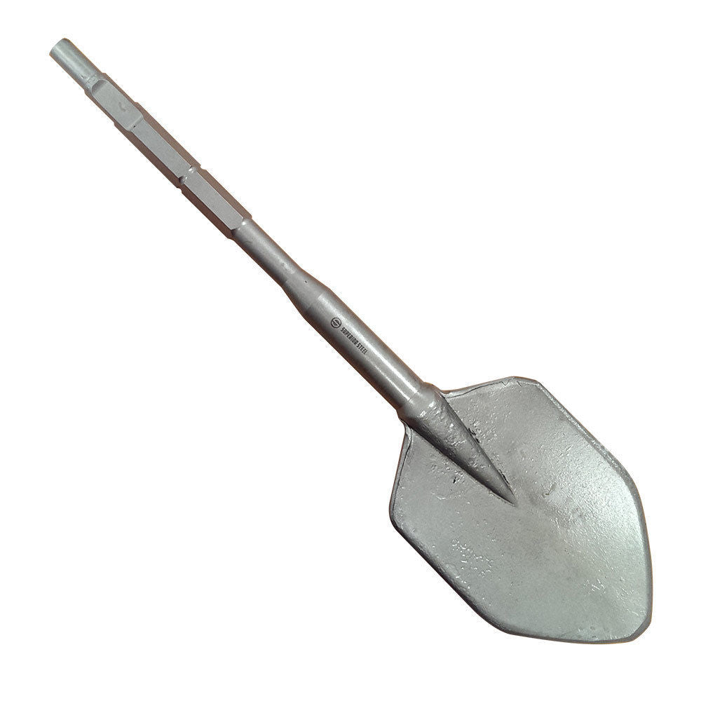 Pointed Clay Spade Shovel for Hex Spline Drive Rotary Roto Hammer - tool