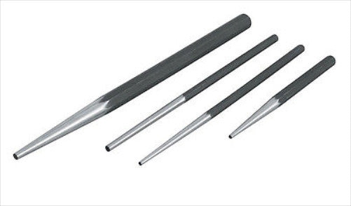 4 pc Long Tapered Alignment Drift Punch Set Mechanics Steel Taper - tool