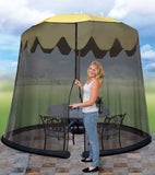 Outdoor Umbrella Table Bug Screen Outdoors Patio Cover Enclosure