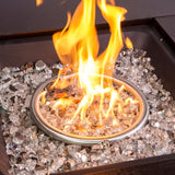 Clear White Fire Glass Media for Fire Pit Fireplace